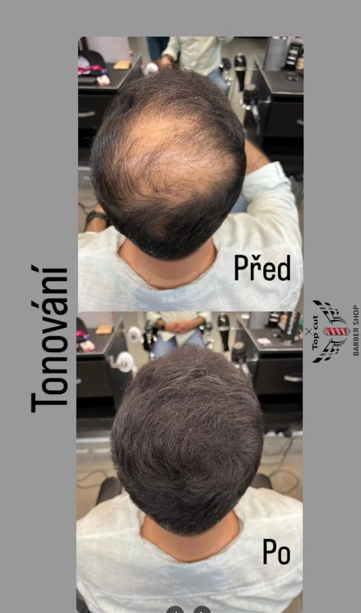 Tónování – před a po